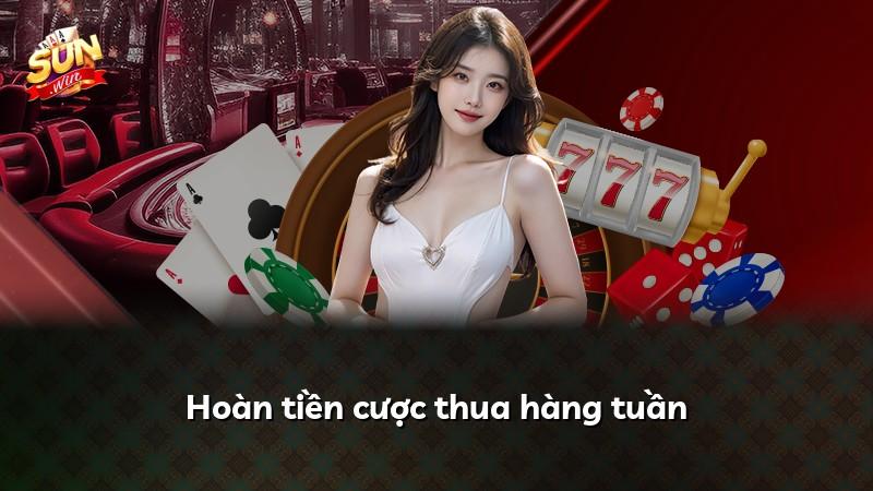 Hoàn tiền cược thua hàng tuần